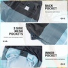 image:imageFT FENTENG Mens Swim Trunks with Compression Liner 9 Big and Tall Board Shorts 2 in 1 Quick Dry Long Swimwear Bathing Suits80s Stripec
