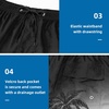 image:imageFT FENTENG Mens Swim Trunks with Compression Liner 9 Big and Tall Board Shorts 2 in 1 Quick Dry Long Swimwear Bathing SuitsBlack Beach Palmc