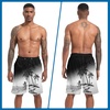 image:imageFT FENTENG Mens Swim Trunks with Compression Liner 9 Big and Tall Board Shorts 2 in 1 Quick Dry Long Swimwear Bathing SuitsBlack Beach Palmc