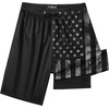 image:imageFT FENTENG Mens Swim Trunks with Compression Liner 9 Big and Tall Board Shorts 2 in 1 Quick Dry Long Swimwear Bathing SuitsBlack Flagd