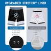 image:imageFT FENTENG Mens Swim Trunks with Compression Liner 9 Big and Tall Board Shorts 2 in 1 Quick Dry Long Swimwear Bathing SuitsBlue Flagc