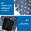 image:imageFT FENTENG Mens Swim Trunks with Compression Liner 9 Big and Tall Board Shorts 2 in 1 Quick Dry Long Swimwear Bathing SuitsBlue Flagc