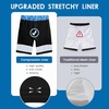 image:imageFT FENTENG Mens Swim Trunks with Compression Liner 9 Big and Tall Board Shorts 2 in 1 Quick Dry Long Swimwear Bathing SuitsBlue Flamec
