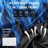 image:imageFT FENTENG Mens Swim Trunks with Compression Liner 9 Big and Tall Board Shorts 2 in 1 Quick Dry Long Swimwear Bathing SuitsBlue Flamec