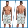 image:imageFT FENTENG Mens Swim Trunks with Compression Liner 9 Big and Tall Board Shorts 2 in 1 Quick Dry Long Swimwear Bathing SuitsChestc