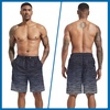 image:imageFT FENTENG Mens Swim Trunks with Compression Liner 9 Big and Tall Board Shorts 2 in 1 Quick Dry Long Swimwear Bathing SuitsGradient Black Navy