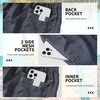 image:imageFT FENTENG Mens Swim Trunks with Compression Liner 9 Big and Tall Board Shorts 2 in 1 Quick Dry Long Swimwear Bathing SuitsGradient Black Navy
