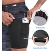 image:imageFT FENTENG Mens Swim Trunks with Compression Liner 9 Big and Tall Board Shorts 2 in 1 Quick Dry Long Swimwear Bathing SuitsGradient Black Navy