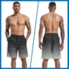 image:imageFT FENTENG Mens Swim Trunks with Compression Liner 9 Big and Tall Board Shorts 2 in 1 Quick Dry Long Swimwear Bathing SuitsGradient Black White