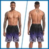 image:imageFT FENTENG Mens Swim Trunks with Compression Liner 9 Big and Tall Board Shorts 2 in 1 Quick Dry Long Swimwear Bathing SuitsGradient Lavender Leaf