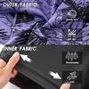 image:imageFT FENTENG Mens Swim Trunks with Compression Liner 9 Big and Tall Board Shorts 2 in 1 Quick Dry Long Swimwear Bathing SuitsGradient Lavender Leaf