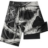 image:imageFT FENTENG Mens Swim Trunks with Compression Liner 9 Big and Tall Board Shorts 2 in 1 Quick Dry Long Swimwear Bathing SuitsSkullc
