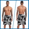 image:imageFT FENTENG Mens Swim Trunks with Compression Liner 9 Big and Tall Board Shorts 2 in 1 Quick Dry Long Swimwear Bathing SuitsSkullc