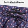 image:imageFT FENTENG Mens Swim Trunks with Compression Liner 9 Big and Tall Board Shorts 2 in 1 Quick Dry Long Swimwear Bathing SuitsUsa Flagc