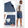 image:imageLzzidou Mens 7 Dress Golf Shorts Stretch Lightweight amp Quick Dry Casual Short with Pockets for Work amp BusinessBlue