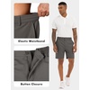 image:imageLzzidou Mens 7 Dress Golf Shorts Stretch Lightweight amp Quick Dry Casual Short with Pockets for Work amp BusinessIron Grey