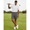 image:imageLzzidou Mens 7 Dress Golf Shorts Stretch Lightweight amp Quick Dry Casual Short with Pockets for Work amp BusinessIron Grey