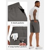 image:imageLzzidou Mens 7 Dress Golf Shorts Stretch Lightweight amp Quick Dry Casual Short with Pockets for Work amp BusinessIron Grey