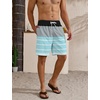 image:imageLzzidou Mens Swim Trunks Board Shorts Mesh Lining 8 Inch Inseam Quick Dry Bathing SuitBlack Blue