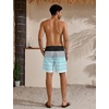 image:imageLzzidou Mens Swim Trunks Board Shorts Mesh Lining 8 Inch Inseam Quick Dry Bathing SuitBlack Blue