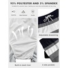 image:imageLzzidou Mens Swim Trunks Board Shorts Mesh Lining 8 Inch Inseam Quick Dry Bathing SuitGrey White