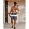 image:imageLzzidou Mens Swim Trunks Board Shorts Mesh Lining 8 Inch Inseam Quick Dry Bathing SuitGrey White