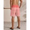 image:imageLzzidou Mens Swim Trunks Board Shorts Mesh Lining 8 Inch Inseam Quick Dry Bathing SuitPink