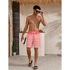 image:imageLzzidou Mens Swim Trunks Board Shorts Mesh Lining 8 Inch Inseam Quick Dry Bathing SuitPink