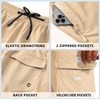 image:imageMens Swim Trunks Quick Dry Board Shorts with Zipper Pockets Beach Shorts Bathing Suits for Men  No Mesh LinerKhaki