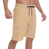 image:imageMens Swim Trunks Quick Dry Board Shorts with Zipper Pockets Beach Shorts Bathing Suits for Men  No Mesh LinerKhaki
