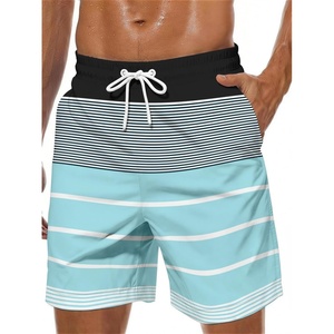 image:imageLzzidou Mens Swim Trunks Board Shorts Mesh Lining 8 Inch Inseam Quick Dry Bathing SuitBlack Blue