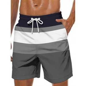 image:imageLzzidou Mens Swim Trunks Board Shorts Mesh Lining 8 Inch Inseam Quick Dry Bathing SuitGrey White