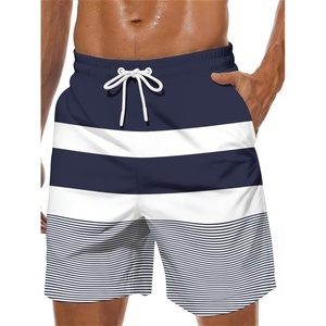 image:imageLzzidou Mens Swim Trunks Board Shorts Mesh Lining 8 Inch Inseam Quick Dry Bathing SuitNavy White