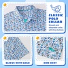 image:imageBoys Polo Shirt Short Sleeve Performance Dry Fit Stretch Funny Print Active Casual Collared Golf Shirts for BoyBaseball Sports