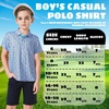 image:imageBoys Polo Shirt Short Sleeve Performance Dry Fit Stretch Funny Print Active Casual Collared Golf Shirts for BoyBaseball Sports