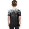 image:imageBoys Polo Shirt Short Sleeve Performance Dry Fit Stretch Funny Print Active Casual Collared Golf Shirts for BoyGradient Black White