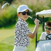 image:imageBoys Polo Shirt Short Sleeve Performance Dry Fit Stretch Funny Print Active Casual Collared Golf Shirts for BoyHawaii Palm Leaves