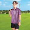 image:imageBoys Polo Shirt Short Sleeve Performance Dry Fit Stretch Funny Print Active Casual Collared Golf Shirts for BoyNavy Usa Flag