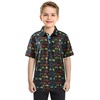 image:imageBoys Polo Shirt Short Sleeve Performance Dry Fit Stretch Funny Print Active Casual Collared Golf Shirts for BoyNeon Game Controller