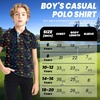 image:imageBoys Polo Shirt Short Sleeve Performance Dry Fit Stretch Funny Print Active Casual Collared Golf Shirts for BoyNeon Game Controller