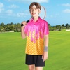 image:imageBoys Polo Shirt Short Sleeve Performance Dry Fit Stretch Funny Print Active Casual Collared Golf Shirts for BoyPink Ice Cream