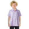 image:imageBoys Polo Shirt Short Sleeve Performance Dry Fit Stretch Funny Print Active Casual Collared Golf Shirts for BoyPink Pineapple