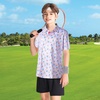 image:imageBoys Polo Shirt Short Sleeve Performance Dry Fit Stretch Funny Print Active Casual Collared Golf Shirts for BoyPink Pineapple