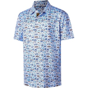 image:imageBoys Polo Shirt Short Sleeve Performance Dry Fit Stretch Funny Print Active Casual Collared Golf Shirts for BoyBest Dad