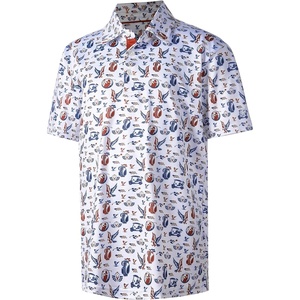 image:imageBoys Polo Shirt Short Sleeve Performance Dry Fit Stretch Funny Print Active Casual Collared Golf Shirts for BoyUsa Golfs Club