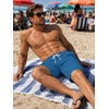 image:imageLzzidou Mens Swim Trunks Board Shorts Mesh Lining 8 Inch Inseam Quick Dry Bathing SuitPure Blue
