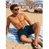 image:imageLzzidou Mens Swim Trunks Board Shorts Mesh Lining 8 Inch Inseam Quick Dry Bathing SuitPure Dark Teal