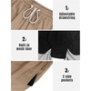 image:imageLzzidou Mens Swim Trunks Board Shorts Mesh Lining 8 Inch Inseam Quick Dry Bathing SuitPure Khaki