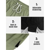 image:imageLzzidou Mens Swim Trunks Board Shorts Mesh Lining 8 Inch Inseam Quick Dry Bathing SuitPure Sage